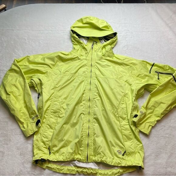 Mountain HardWear Yellow Conduit Silk Waterproof Jacket Size Small - Picture 1 of 16